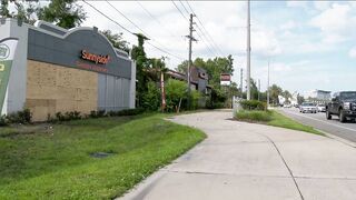 Video shows car crashing into Daytona Beach business