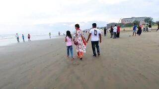 Sunny Day Beach Walk / Beach Tour / Sea Bathing || Part - 23