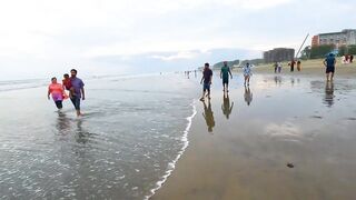 Sunny Day Beach Walk / Beach Tour / Sea Bathing || Part - 23