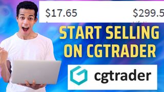 how to upload models on CGtrader and earn money online, passive source of income for 3d modelers