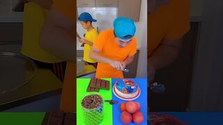 Mario cake vs chocolate food ice cream challenge! ???? #mario #funny #shorts by Ethan Funny Family