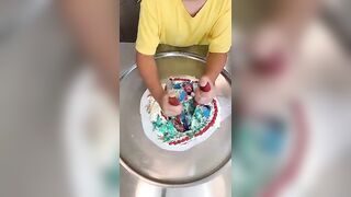 Mario cake vs chocolate food ice cream challenge! ???? #mario #funny #shorts by Ethan Funny Family