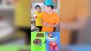 Mario cake vs chocolate food ice cream challenge! ???? #mario #funny #shorts by Ethan Funny Family