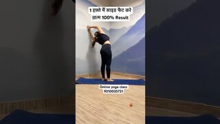 1 हफ़्ते मैं साइड फैट करे ख़त्म 100% Result #yoga #yogawithnaina #hotyoga