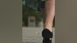 ASMR Visual - High Heels - Women walking - Try on haul - Fashion 2023 model Erine - FHXproject