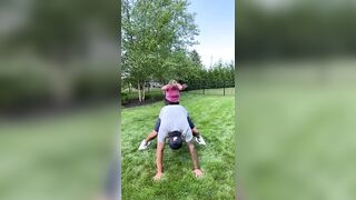 This got WEIRD! *Somersault Challenge*