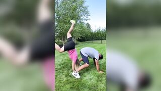 This got WEIRD! *Somersault Challenge*