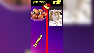 Gulab Jamun vs Barfi#bobbyustad#shortvideo#compilation#trending#fact