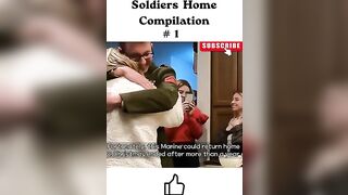 Most Emotional Soldiers Coming Home Compilation! #shorts #compilation