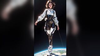 4K Ai Art - Fashion Models "Beautiful in Space"