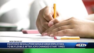 Proposed resolution to urge employers to be flexible after JCPS start times changes