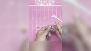 Como hacer el Peluche Pulpo de Coraline en Pasta Flexible o Pircekana Fría.