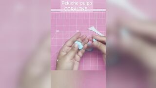 Como hacer el Peluche Pulpo de Coraline en Pasta Flexible o Pircekana Fría.