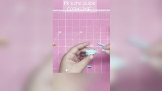 Como hacer el Peluche Pulpo de Coraline en Pasta Flexible o Pircekana Fría.