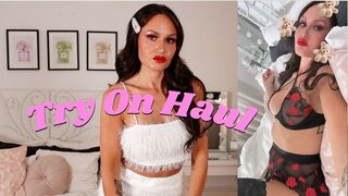 Try On Haul ???? Mini skirt & lingerie set + cosplay outfit