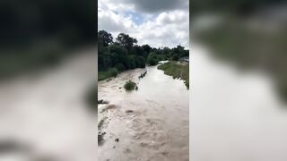 High Water Arroyos in La Junta Video Compilation - Anderson Arroyo with LJFD + King Arroyo