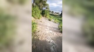 High Water Arroyos in La Junta Video Compilation - Anderson Arroyo with LJFD + King Arroyo