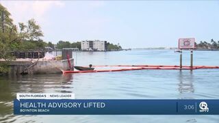 Health alert lifted following sewage spill in Boynton Beach