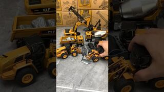 JCB Construction Vehicle Models Excavator, Bulldozer, Crane, Cement Mixer #viral #diecast #shorts