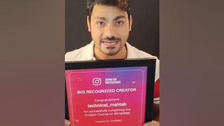 Instagram ने मुझे ये Award देकर सम्मानित किया???? ???????? | Instagram Award | Born On Instagram #Shorts