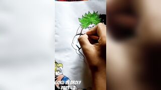 goku vs broly part 2 || goku || #like #youtube #instagram #viral #sketch #drawing #youtubeshorts