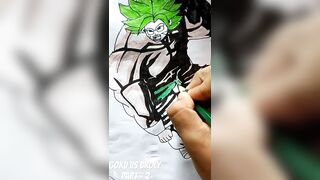 goku vs broly part 2 || goku || #like #youtube #instagram #viral #sketch #drawing #youtubeshorts