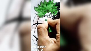 goku vs broly part 2 || goku || #like #youtube #instagram #viral #sketch #drawing #youtubeshorts