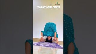 Wide legged forward bending - Twisting yoga pose #yogaurmi #yoga #yogawithurmipandya #yogapractice