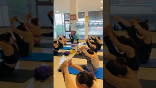 Yoga class #shorts #ytshorts #youtubeshorts #yoga #gym