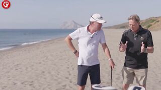 Practice golf on the beach like Seve Ballesteros