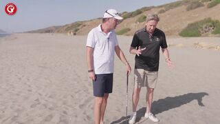 Practice golf on the beach like Seve Ballesteros