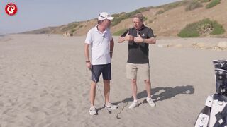 Practice golf on the beach like Seve Ballesteros