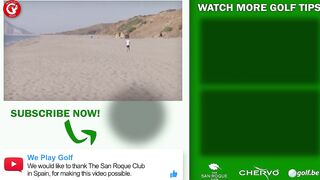 Practice golf on the beach like Seve Ballesteros