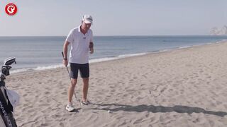 Practice golf on the beach like Seve Ballesteros