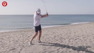 Practice golf on the beach like Seve Ballesteros