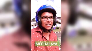 Shillong to Cherapunji in Scooty #travel #youtubeshorts