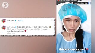 Malaysian celebrity Amber Chia's surgery successful after injuring head