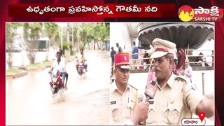 Yanam Floods 2023 | Flood Water at Yanam Beach Road | AP Floods |@SakshiTV