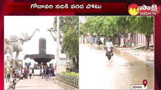 Yanam Floods 2023 | Flood Water at Yanam Beach Road | AP Floods |@SakshiTV