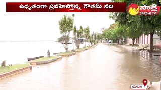 Yanam Floods 2023 | Flood Water at Yanam Beach Road | AP Floods |@SakshiTV