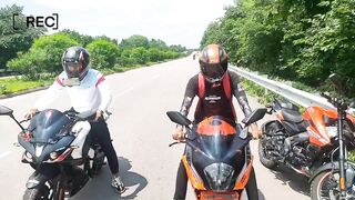 ktm rc200 vs pulsar rs200 drag race ???????????? | both bs6 2023 models | #youtube #pulsar #ktmindia