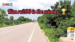 ktm rc200 vs pulsar rs200 drag race ???????????? | both bs6 2023 models | #youtube #pulsar #ktmindia