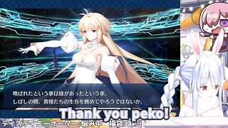 Pekora Used The Power Of God And Anime To Roll Arcueid In FGO【Hololive / Eng Sub】