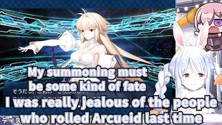 Pekora Used The Power Of God And Anime To Roll Arcueid In FGO【Hololive / Eng Sub】