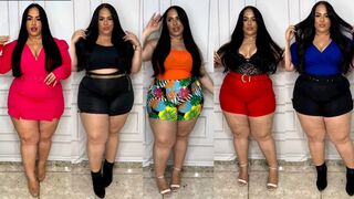 Latest Curvy women shorts,Plus size Try On Haul,Fashion haul