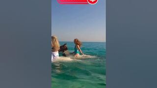 barbie bikinis beach horse riding amazing short ||BIKINI BEACH | Greece beach