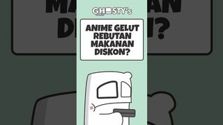 Gelood demi makanan diskon? Anime #shorts