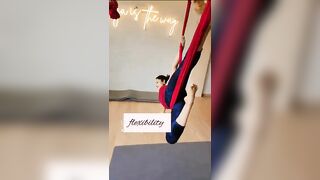 aerial yoga#fitness #yoga #flexibility#fitness #corestrength #corechallenge