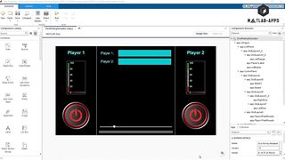 Dice Rolling Simulator MATLAB App | Roll for Victory! A Fun & Flexible Dice Game App for Two Players