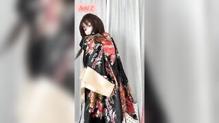 Nip Slip [Try on haul.Lookbook] Gorgeous Gold Kimono❤❤